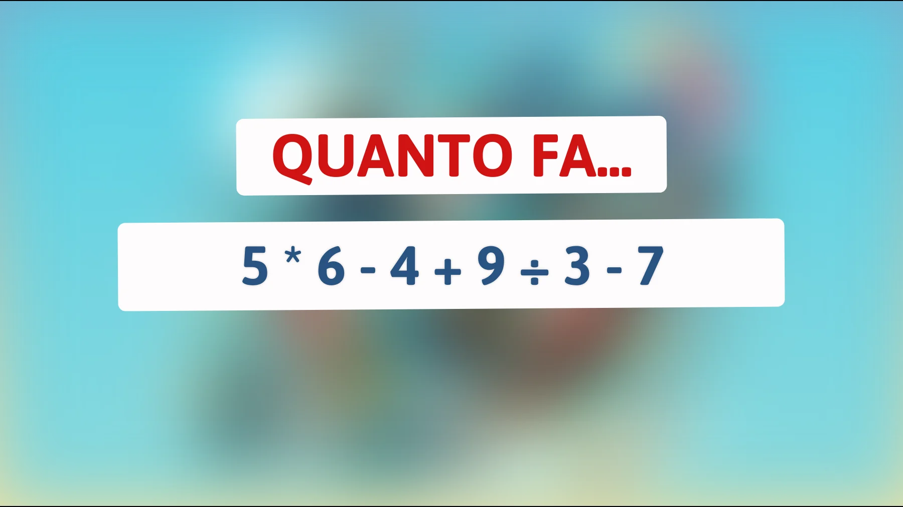 Solo i più intelligenti risolvono questo indovinello matematico complesso: scopri la soluzione e metti alla prova il tuo cervello! Sei pronto per la sfida?"